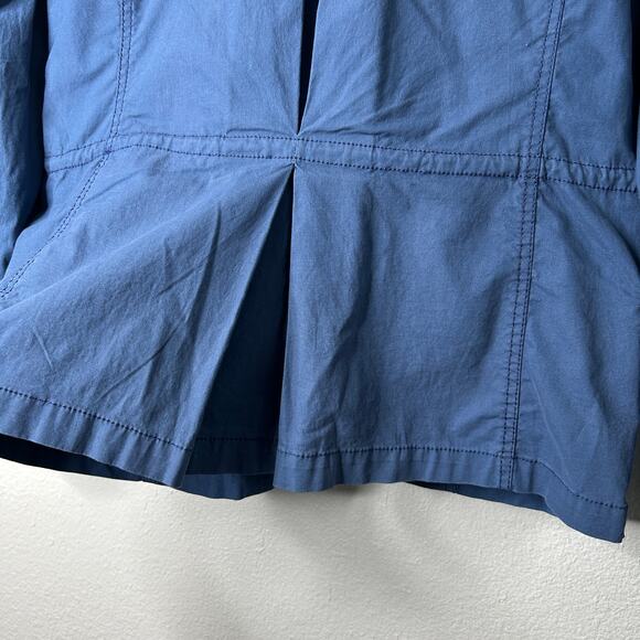 Aigle Jacket Women’s Medium 40 8/10 Blue Zip Front Snap Placket Made in France - Picture 10 of 15